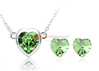 Rhodium Plated | Hearts Pendant Sets